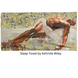 Sleep Bath/Beach Towel by Kehinde Wiley